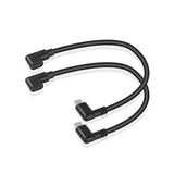 Usb C Extension Cable, Right Angle Male To Female, 0.3M, Black, Supports Pd60W Fast Charging, Compatible With Laptops, Tablets, Mobile Phones