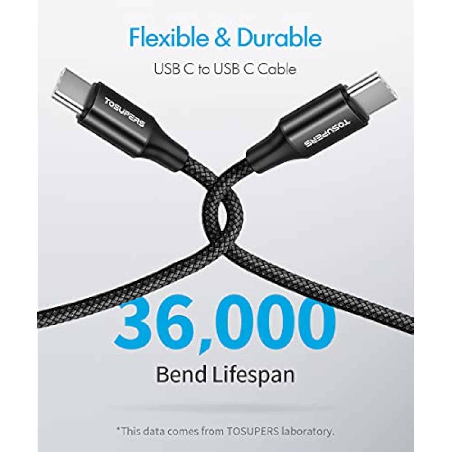 Short Usb C To Usb C Cable 1Ft, 2-Pack Pd 60W Fast Charging Usb Type C To Type