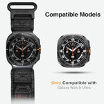 Watch Band Compatible With Samsung Galaxy Watch Ultra 47Mm(2024) For Men Women, Nylon Sports Adjustable Replacement Strap For Galaxy Watch Ultra(Black)