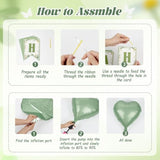 Sage Green Birthday Decorations With Balloons, Banner, Fringe Curtains, Confetti Balloons, Glue Dots, Ribbon, Decorative Strips For Women'S Birthday Parties