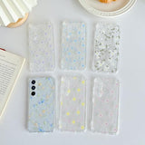 for  Galaxy S26 Case Clear Cute Flower Pattern for Women Girls Protective Shockproof Slim TPU Bumper Phone Cover for  S26 Case, Big