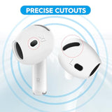 5 Pairs Ear Tips For Airpods 4, Silicone Ultra Thin Slim Earbuds Cover Compatible With Apple Airpods 4Th Generation [Fit In The Charging Case](White)
