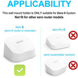 Outlet Wall Mount Only For Eero 6 & 6+ Mesh Wi-Fi System (Not For Pro 6/Pro 6E), No Messy Wires & Space Saving Outlet Holder For Eero Extender (1 Pack)
