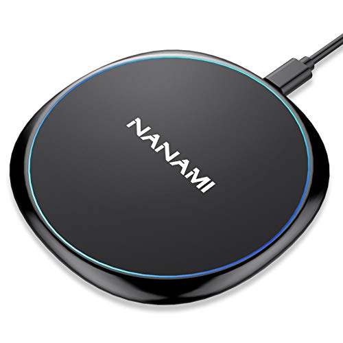 10W Max Wireless Charger Pad, Fast Charging Compatible with iPhone 17/16/15/14/13/12/11/SE Series, Samsung Galaxy S26/S25/S24/S23/S22/S21/S20,