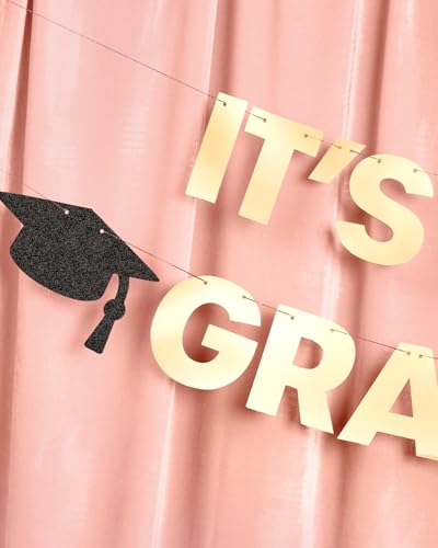 It's Giving Graduated Banner Gold Foil 6ft | Grad Party Decor