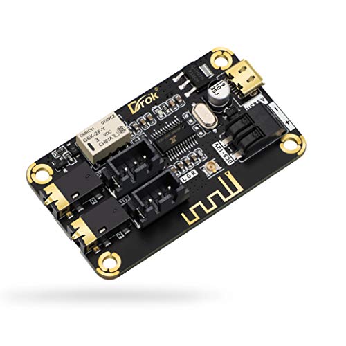 Blue~Tooth Board, 12V Audio Receiver Blue~Tooth Module DC 5V-12V Portable Wire~Less Electronics Stereo Music Receive Circuit Chip with Micro USB Port