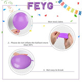 12" Halloween Balloon Set – Purple Green Orange with Black Confetti Balloons