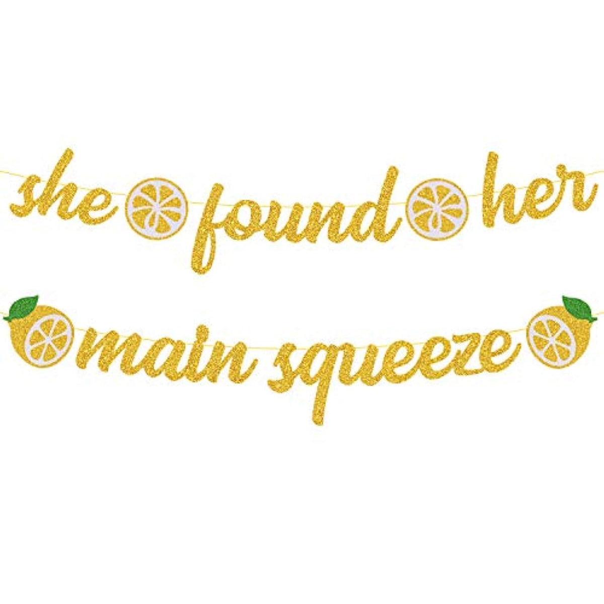 She Found Her Main Squeeze Bridal Shower Decorations For Lemon Citrus Lemon Theme Bride To Be Bachelorette Wedding Engagement Final Fiesta Hen Party Decor
