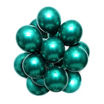 Emerald Green Balloons 50Pcs 12 Inch Metallic Dark Green Double-Layer Balloons For General Celebration, All Ages And Genders