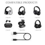 Usb Micro Mpow Headphones Charger Cable Compatible For Mpow 059, M5, H19 Ipo, H17, H7 Pro, H7, H12, Mdots, Jaws Over Ear Hi-Fi Headphones Micro Usb Charging Cord Power Cable(5Ft)