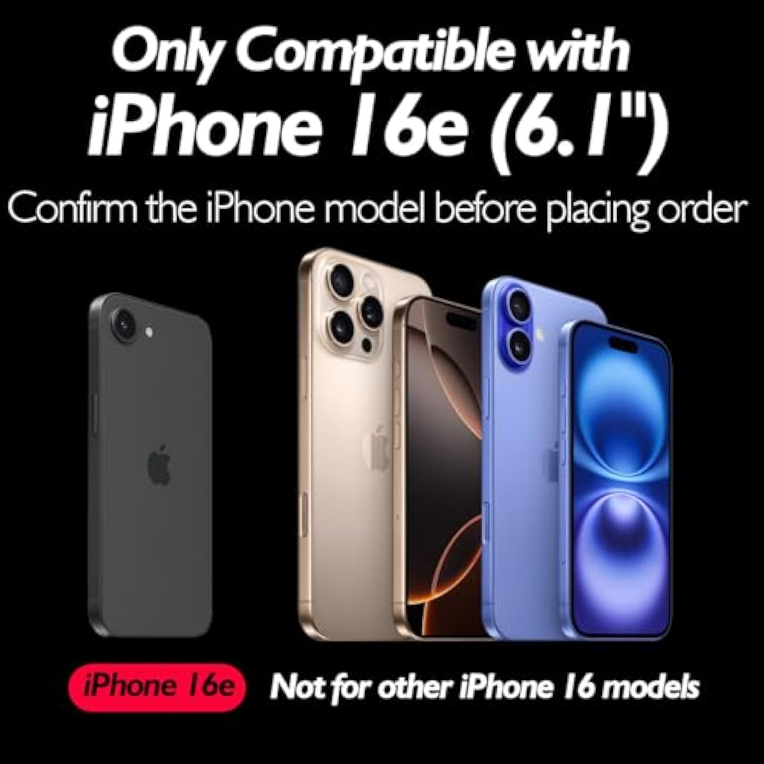 For Iphone 16E Front And Back Screen Protector, Iphone 16E Glass Protector Front & Back Tempered Glass Hd Clarity (6.1 Inch)