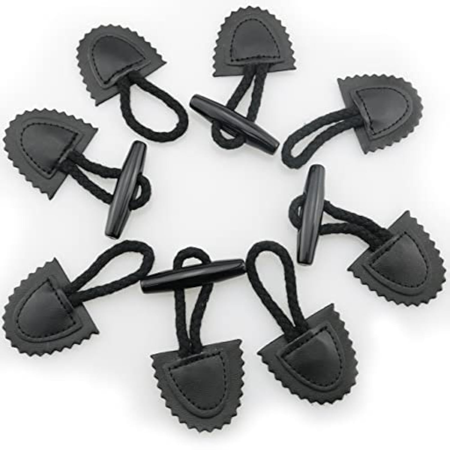 4Pcs Toggle Closure With Wooden Horn Button Diy Sewing Button Accessor