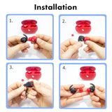 3 Pair Silicone Anti Slip Earhooks Eartips For Beats Studio Buds [Not Fit In Case] (Black)