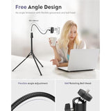 Phone Tripod, 92" Cell Phone Stand With 15" Gooseneck, Remote And Phone Holder, Overhead & Selfie Stick For Recording/Watching/Vlog, Compatible With Iphone Android