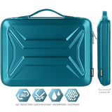 15.6 Inch Laptop Sleeve Rugged Case Waterproof Hard Shell Protective Bag Fits Most 15-15.6" Laptops/Macbook Pro/Lenovo Ideapad/Hp Envy/Dell Xps (Teal)