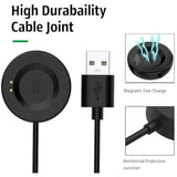 Compatible For Itech Fusion 2 Charger, 3.3Ft/100Cm Replacement Usb Charging Cable For Itech Fusion 2 Smartwatch Charger Cord Dock Adapter, Black