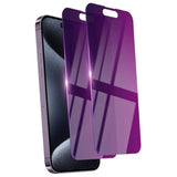 2 Pack Privacy Screen Protector For Iphone 15 Pro Max Tempered Glass For 15 Promax 6.7Inch Private Saver Anti-Spy Anti-Blue Light Eye Protection Anti-Scratch Full Coverage