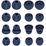 16Pcs Navy Ear Tips Ear Buds Ear Gels Replacement For Beat S By Dr Dre Powerbeats Pro, Eartips Earbuds Eargels Compatible With Powerbeats Pro/Beat S X, Sml And Double Flange, Navy