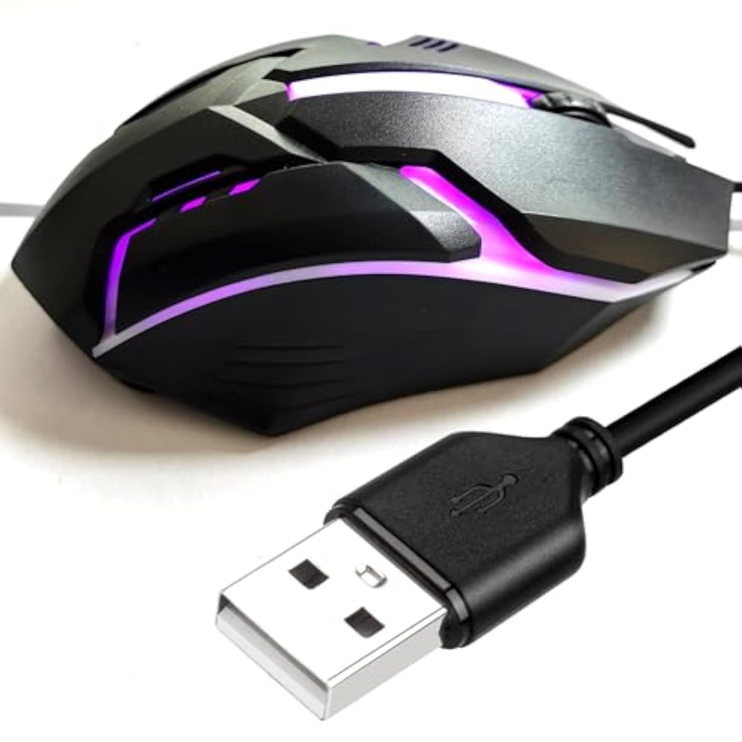 Long Usb A Mouse - 15Ft Wired Mouse For Windows, Mac, Laptop, Notebook, Chromebook - Righty Or Lefty Use
