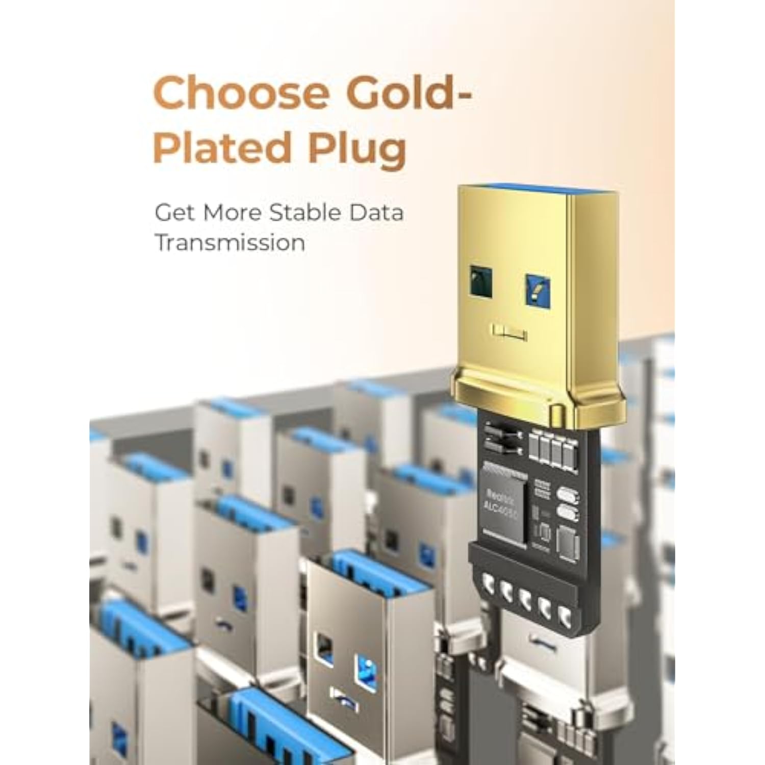 USB 3.0 Extension Cable, Male to Female 10FT, High-Speed for Webcam, Printer