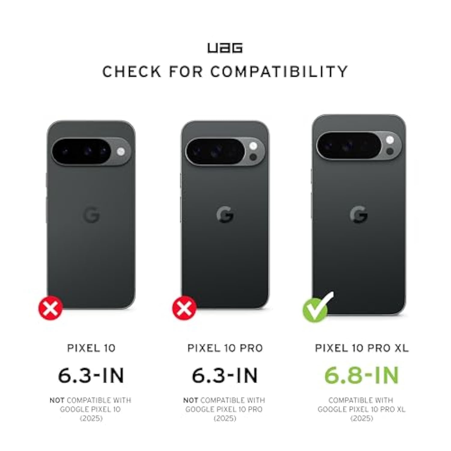 Uag Made For Google Pixel 10 Pro Xl Screen Protector Glass Shield - Anti-Fingerprint Ultra Clear Hd Shatter Proof Tempered Class