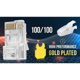 Bundle – 2 Items: Rj45 Crimp Tool + Rj45 Cat6 Pass Through Connectors And Stra