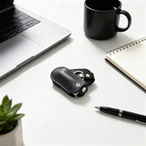 2Pcs Dermis Usb Storage Case Leather Cover For Usb Flash Drive Easy Storage (Ellipsoid)