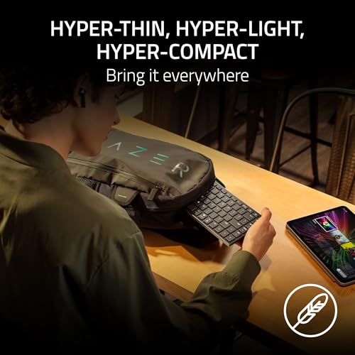 Joro Portable Wireless Gaming Keyboard: Thin, Light, Compact - Chroma Rgb - Low Profile Switches - Bluetooth - Long Battery Life - Snap Tap - For Pc & Mac Laptops, Steam Deck, Smartphone, Tablet