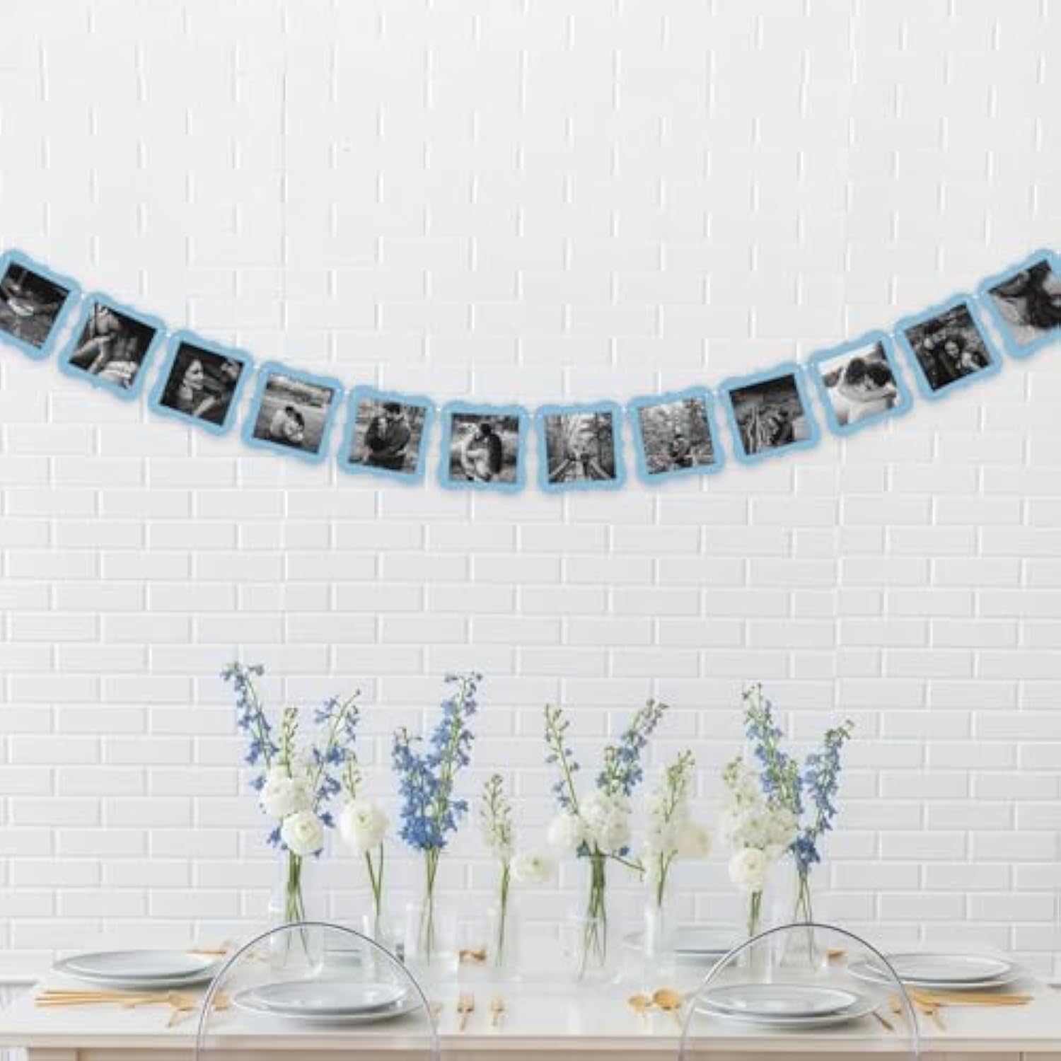 Pre-Strung Something Blue Before I Do Bridal Shower Decorations Photo Banner Last Toast On The Coast Bachelorette Party Wedding Engagement Party Decor