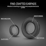 Headphones Pads Replacement 75Mm For Audio Technica Ath S200Bt Headphones, Headphone Ear Covers Replacement For Sony Mdr-Nc6, Akg K518Le, Black & Gray
