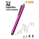Stylus Pens For Touch Screens, Pen 10 Pack Of Pink Purple Black Green Silver Universal Screen Capacitive Compatible With Kindle Ipad Iphone Samsung