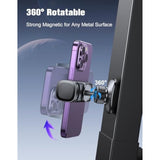 Magnetic Phone Holder For Gym, 360° Rotatable Gym Phone Holder Workout Record, Or Any Metal Surface, Gym Magnet Phone Mount Cradles Compatible With All Smartphones 4.7-7", Thick Cases Friendly