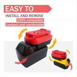 DM18MAN Battery Adapter for Craftsman 20V, Converts Dewalt 20V & Milwaukee 18V