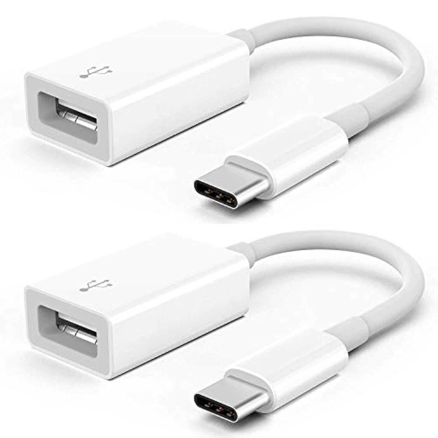 Usb C To Usb 3.0 Adapter [2 Pack], Type C Male To Usb Female Otg Cable Thunderbolt3 To Usb 3.1 Adapter Compatible With Macbook Pro/Air M2/M1, Iphone 16,15 Pro Max,Ipad Pro,Galaxy S24/S23/S22/S21