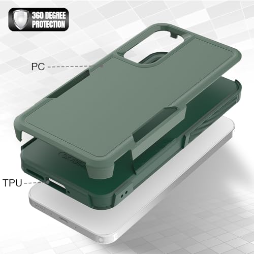 for Galaxy A35 5G Phone Case,[Military Grade Drop Tested] with Screen Protector,Dual Layer Protective Heavy Duty Cell Phone Cover Non-Slip Shockproof