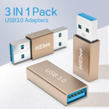 3Kinds Of Usb 3.0 Apters Kit, Usb 3.0 Female To Female And Male To Male And Fe