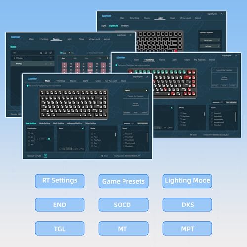 Sk75 Tmr Keyboard Gaming 75% Hall Effec, Wireless Mechanical Keyboard Rapid Trigger Custom Magnetic Switches Keyboards With 8000 Hz Hot Swap, Bt/2.4G/Usb-C For Mac Windows Linux,White-Aluminum