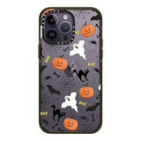 Impact Iphone 14 Pro Max Case [4X Military Grade Drop Tested / 8.2Ft Drop Protection] - Boo! Its Halloween - Clear Black