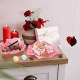 Waxed Deli Paper Sheets 100 Pcs, Happy Valentine'S Day Food Basket Liners For Sandwiches Fries 12 * 12 Inch,Wedding Burgers Deli Wrap Wax Paper Sheets Love Hearts Red