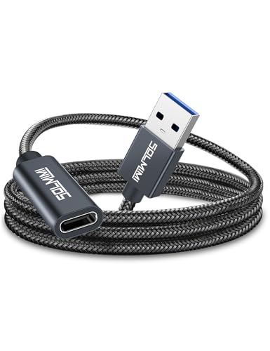 Male Adapter 5gbps High Speed Transfer, USB A to USB C Adapter Charger Coverter for iPhone 15 16 17  S23, USB C Headphone U Disk PC(100cm)