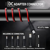 Sae To Dc Adapter For Jackery Solar Panel, 3.31Ft (1.01M) Sae To Dc5521 Male Connector Cable With Sae Polarity Reverse Adapter Dc8/6.5/5.5/4.0/3.5(Mm) For Solar Generator 14Awg