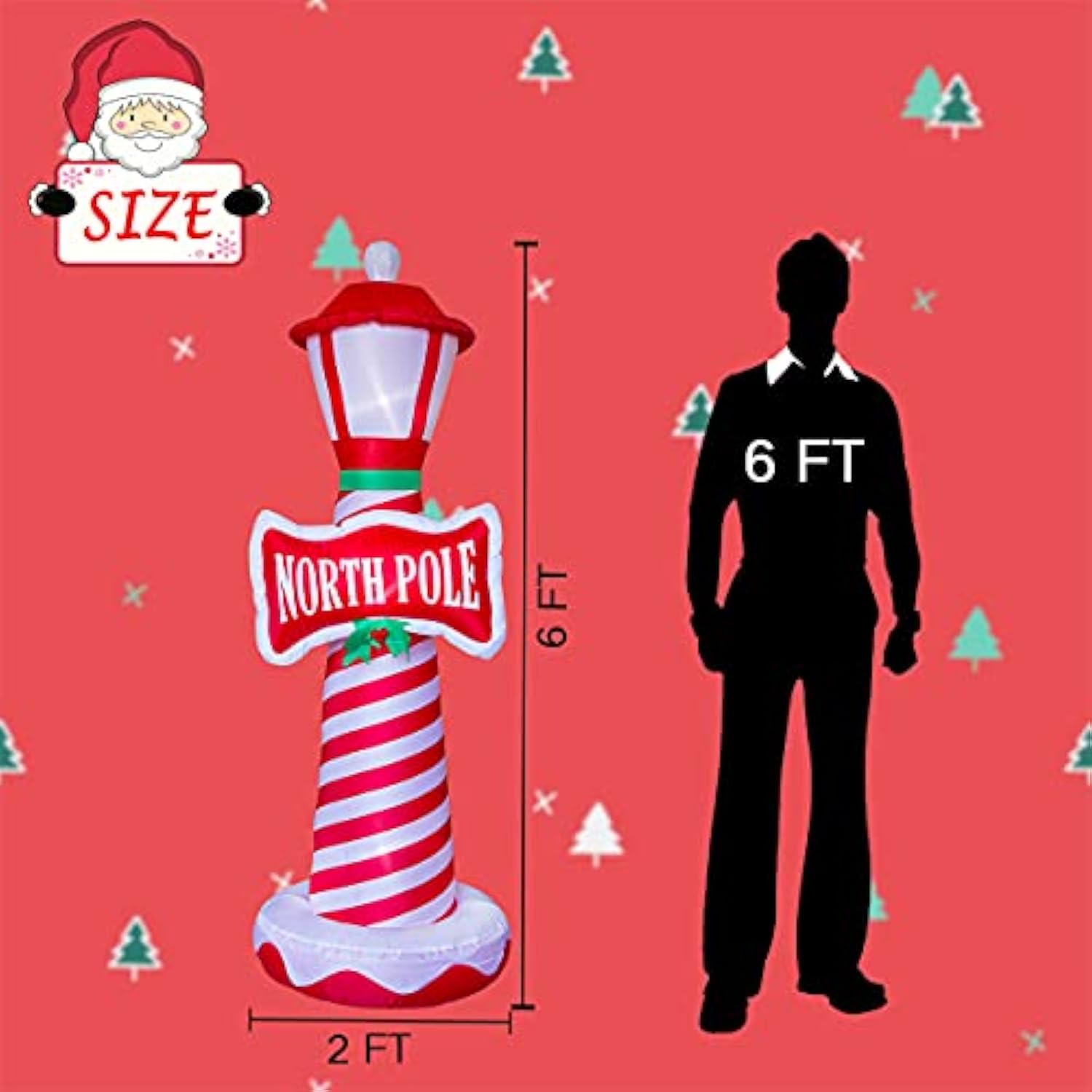 Inflatable Christmas Decorations Inflatable Lighthouse Xmas Blow Up Decor For Yard Lawn Home With Led Christmas Lights