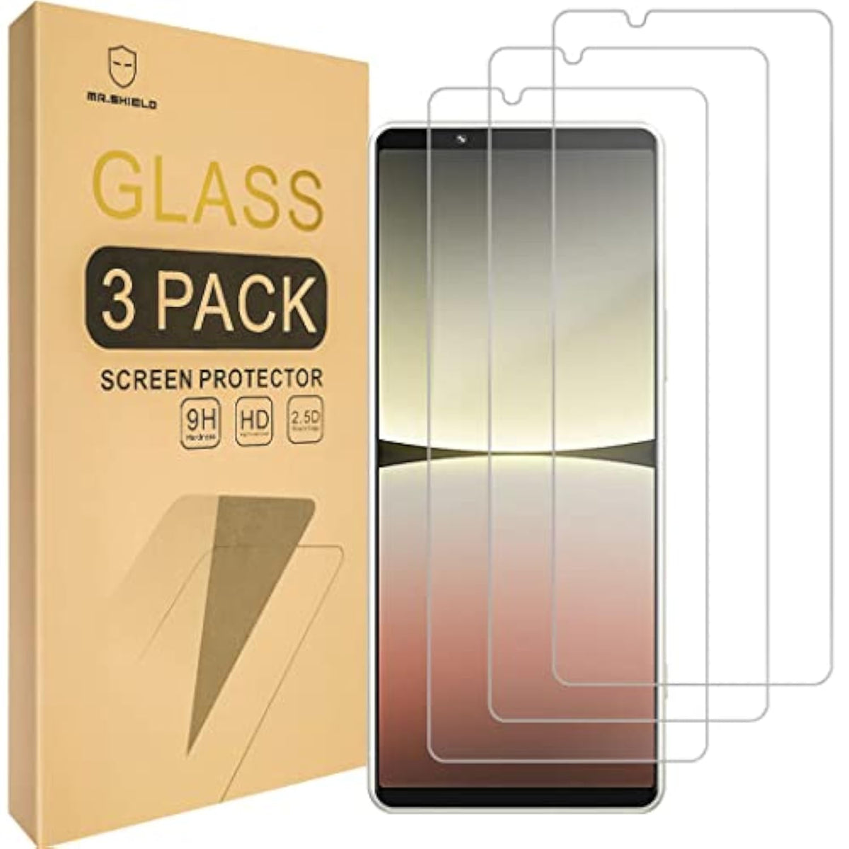[3-Pack] Designed For Sony Xperia 5 Iv [Tempered Glass] [Japan Glass With 9H Hardness] Screen Protector