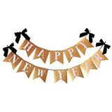 Gold Glitter Happy New Year Banner 10ft 2026 NYE Party Decor