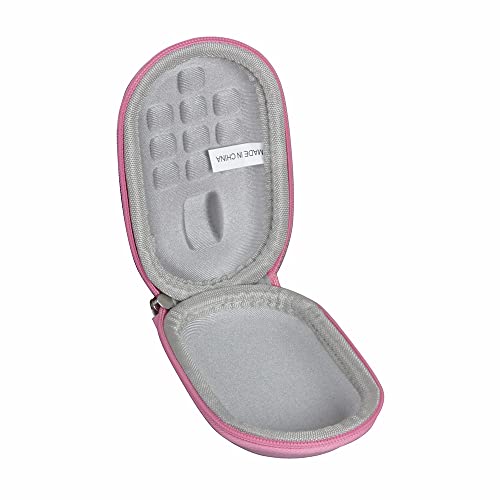 Hard Travel Case For Pebble M350S / Pebble Mouse 2 M350 / M355 Portable Wireless Mouse (Pink)
