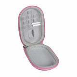 Hard Travel Case For Pebble M350S / Pebble Mouse 2 M350 / M355 Portable Wireless Mouse (Pink)
