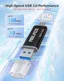 Type C Flash Drive 32Gb 5 Pack, Dual Usb 3.0+Usb C Flash Drive Compatible With Iphone 16/15, Android Smartphone, Computer,Tablet Mac Laptop (5 Pack)