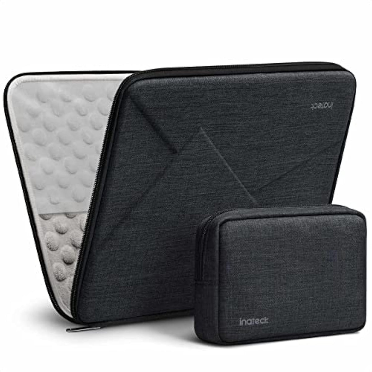 Inateck Shockproof EVA Protection Laptop Sleeve Case Compatible with 13-inch MacBook iPad Air Pro M4 M3 M2 M1 2025-2016, with Accessory Bag