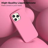 Designed For Iphone 14 Pro Case, Liquid Silicone Case [2X Screen Protectors], Shockproof Protective Slim Thin Phone Case With Anti-Scratch Soft Microfiber Lining, 6.1 Inch, Tender Pink