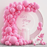 Pink Latex Balloon Arch Garland Kit, 102Pcs 18In 12In 10In 5In For Baby Shower Wedding Birthday Princess Pink Theme Anniversary Celebration Decoration